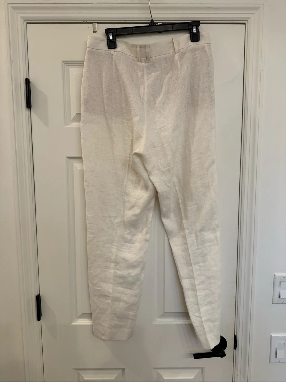 Mango Linen Suit Trousers Womens Straight Leg Pants size 8